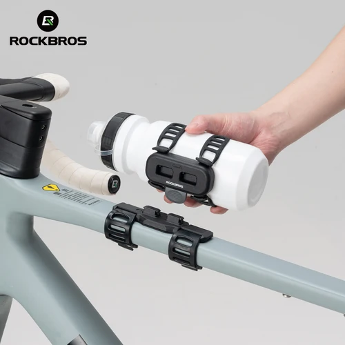 Soporte para botella de bicicleta ROCKBROS soporte para botella estable y ligero portátil correas con hebilla magnética portabotellas accesorios para bicicleta