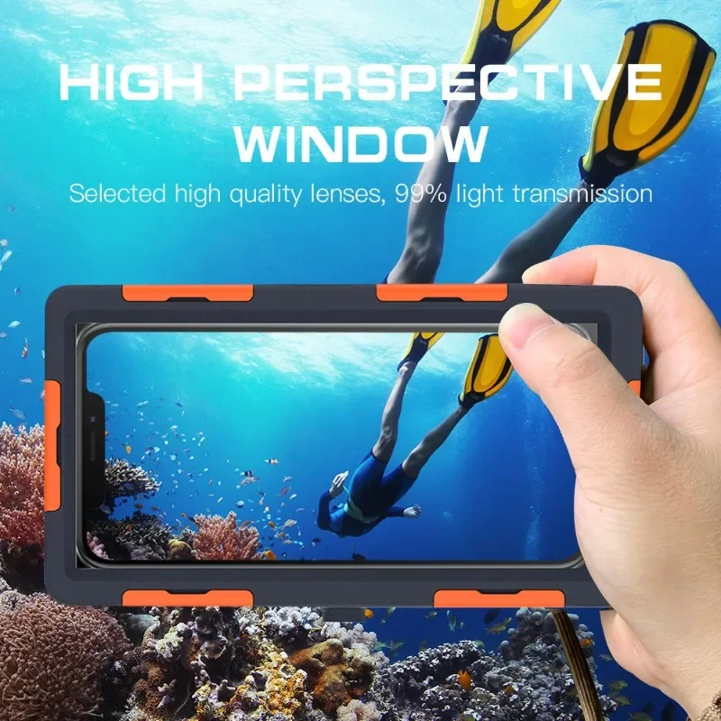 Hot Selling High Quality Diving Swimming Video Camera Waterproof Shell Samsung Apple Mobile Phone Universal Protective Shell