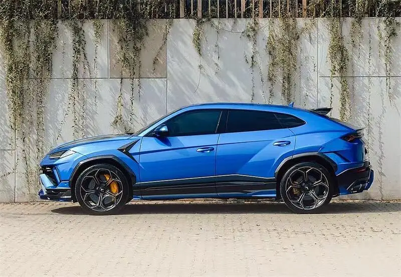 أجزاء جسم السيارة الكربون الجبهة حافة مصد السيارة الجانب تنورة رجل سوري نمط بوديكيت لامبورغيني URUS S طقم الجسم #1