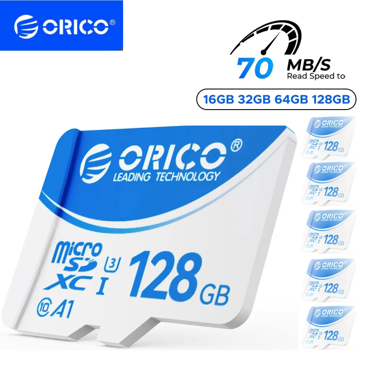 

ORICO Class 10 TF Micro SD Card 128GB 64GB 32GB High Speed Memory Cards for Camera Storage SD Card Dash Cam Flash Card 1/3/5PCS