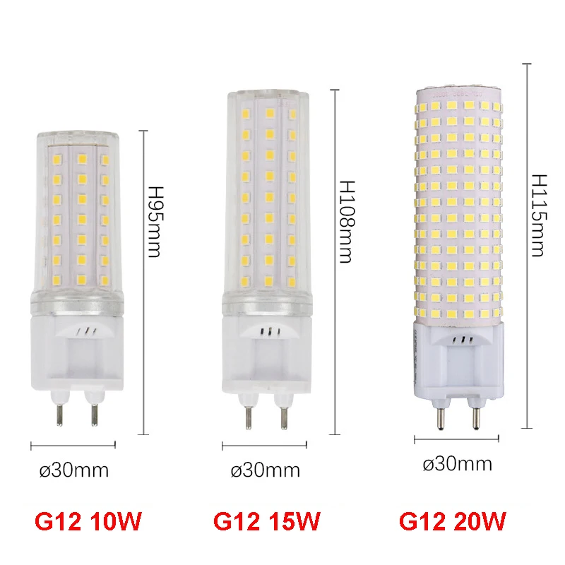 1PC High Brightness 10W 15W 20W E27 E14 G12 LED Corn Bulb 3000k Natural White 4000k Day White 6000k Replace 150w 200w Halogen