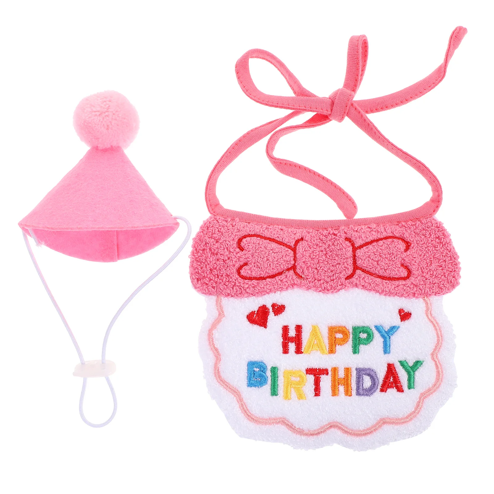 

1Set Birthday Hat Pet Costume Set Adjustable Comfortable Dog Cat Birthday Party Decoration Supplies Party Decor