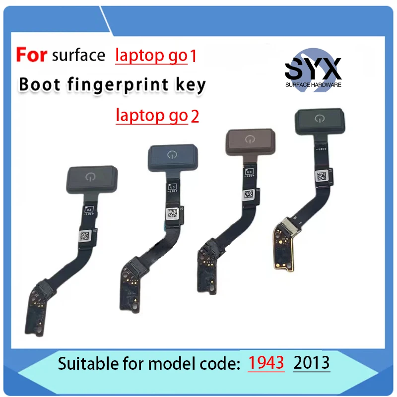 

Original New For Microsoft Laptop Go 1 2 1943 2013 Fingerprint Power Button Keys Go1 Go2 12.4" 010009-H00109 Tested