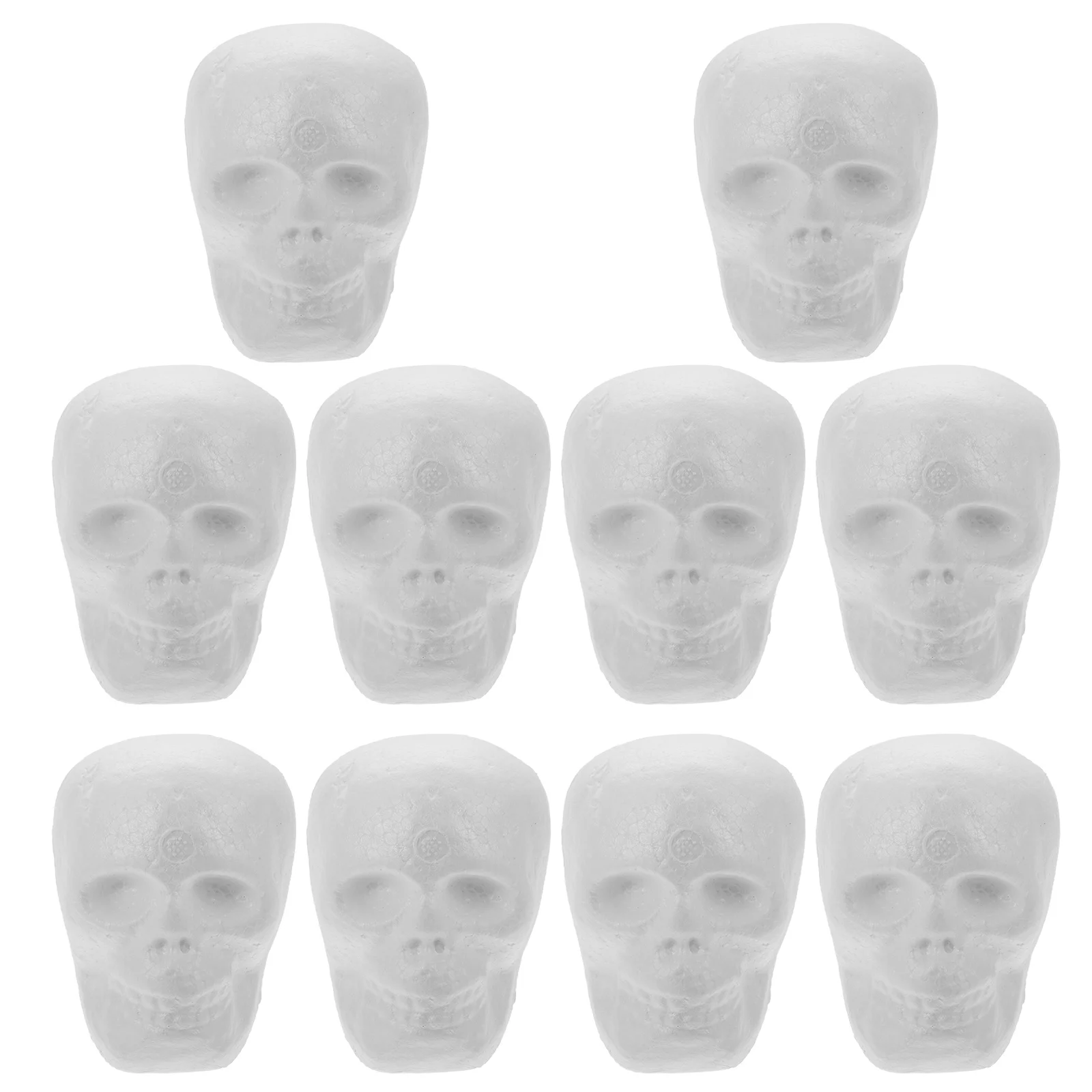 10 Pcs Halloween Party Decorations Graffiti White Embryo Ghost Head Office Accessories Home Children DIY Skulls