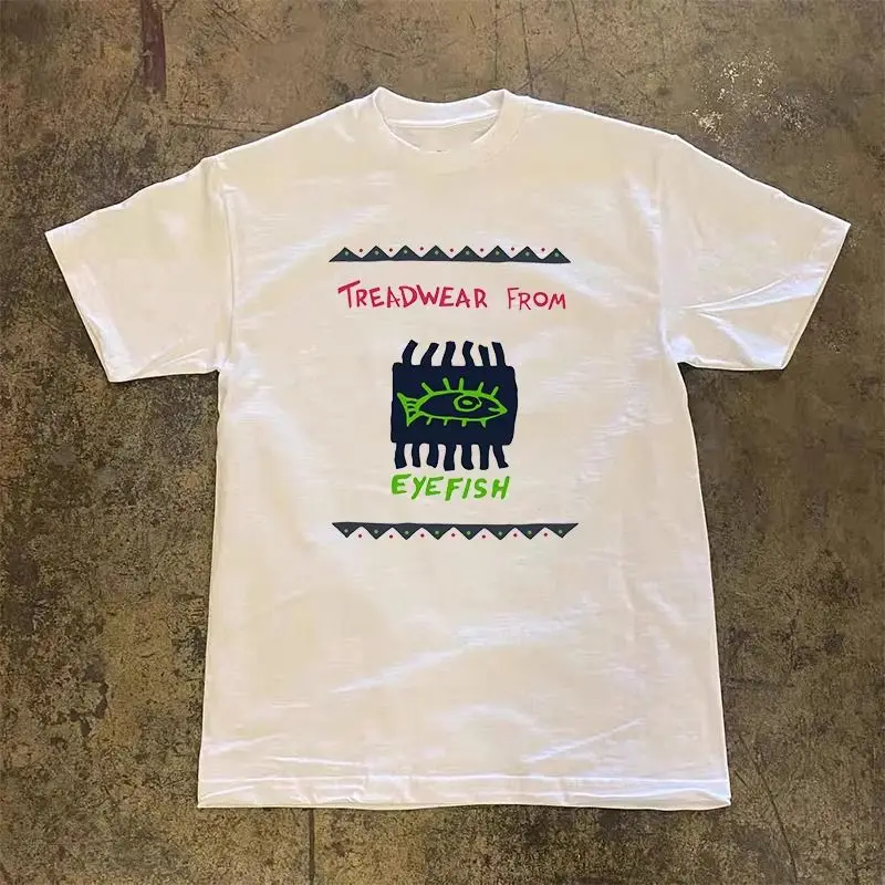 

100 Pure Cotton American Retro Guochao Brand Letter Printing Short-sleeved T-shirt for Men and Women Korean Version of Summer