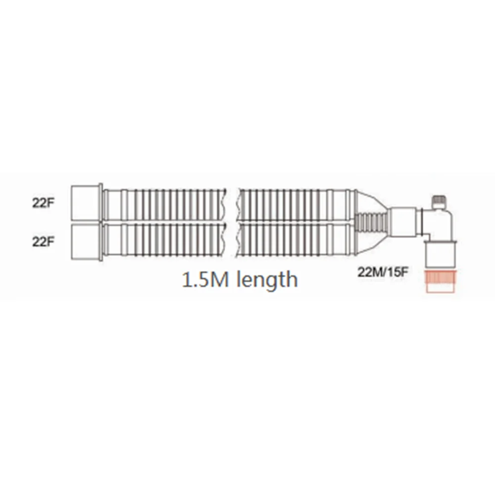 Disposable Corrugated tube Coaxial Breathing Circuits Anesthesia Breathing Circuit tube Anesthesia Machine Circuit tube