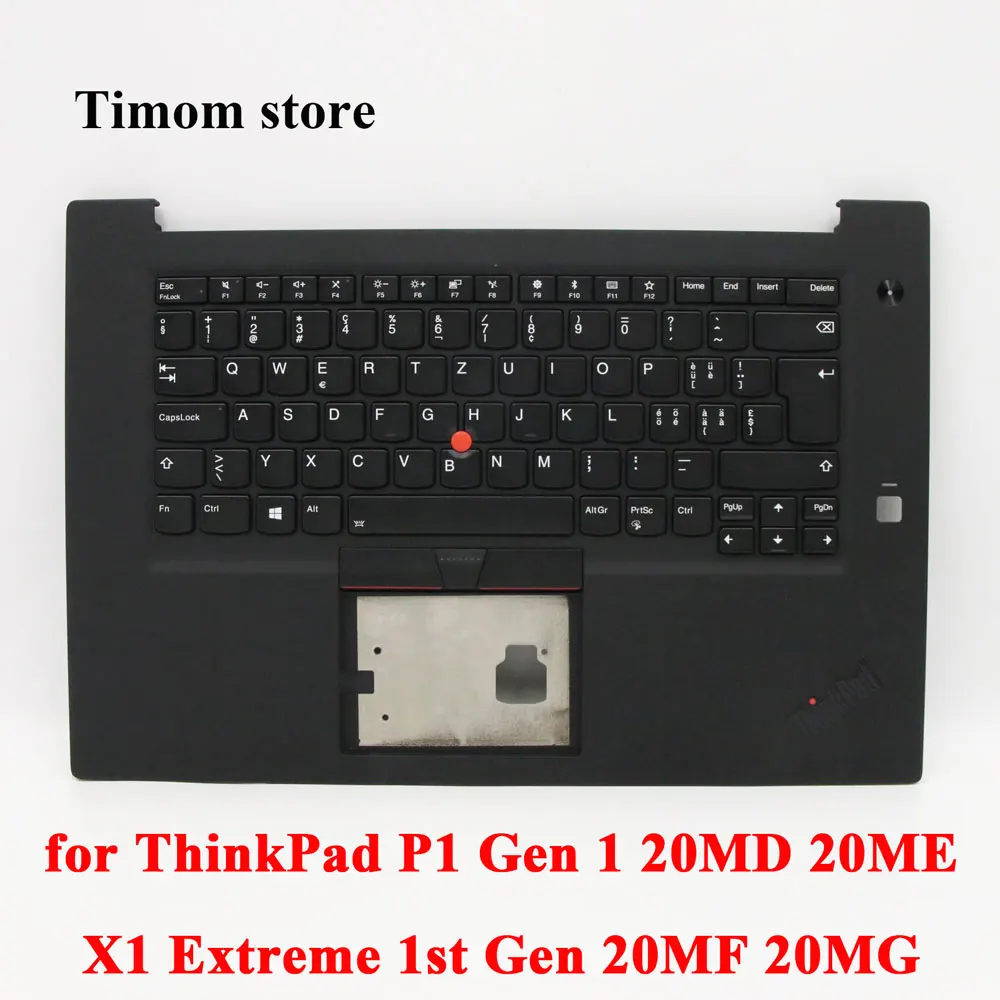 

01YU794 01YU795 C-cover keyboard for P1 Gen 1 20MD 20ME ThinkPad X1 Extreme 1st Gen 20MF 20MG KB Palmrest Top Cover Swiss Black