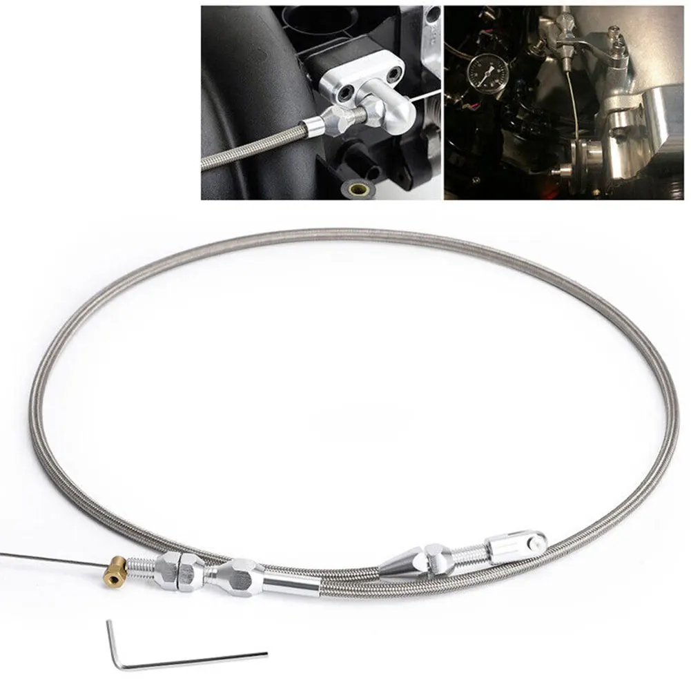 

100% Brand New Throttle Cable Kit Gas Cable 36 Inch Fit Most Gas Pedals More Responsive For LS1 Engines 5.7L 97-04
