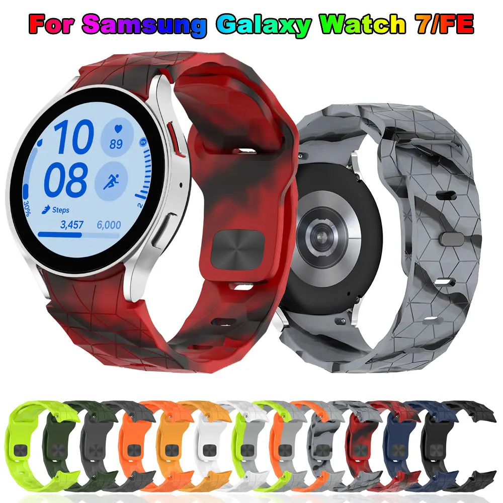 Silicone Watchband for Samsung Galaxy Watch 7 FE 6 4 5 Pro 40mm 44mm 6Classic 43 47mm No Gaps Correa Belt Galaxy watch6 strap