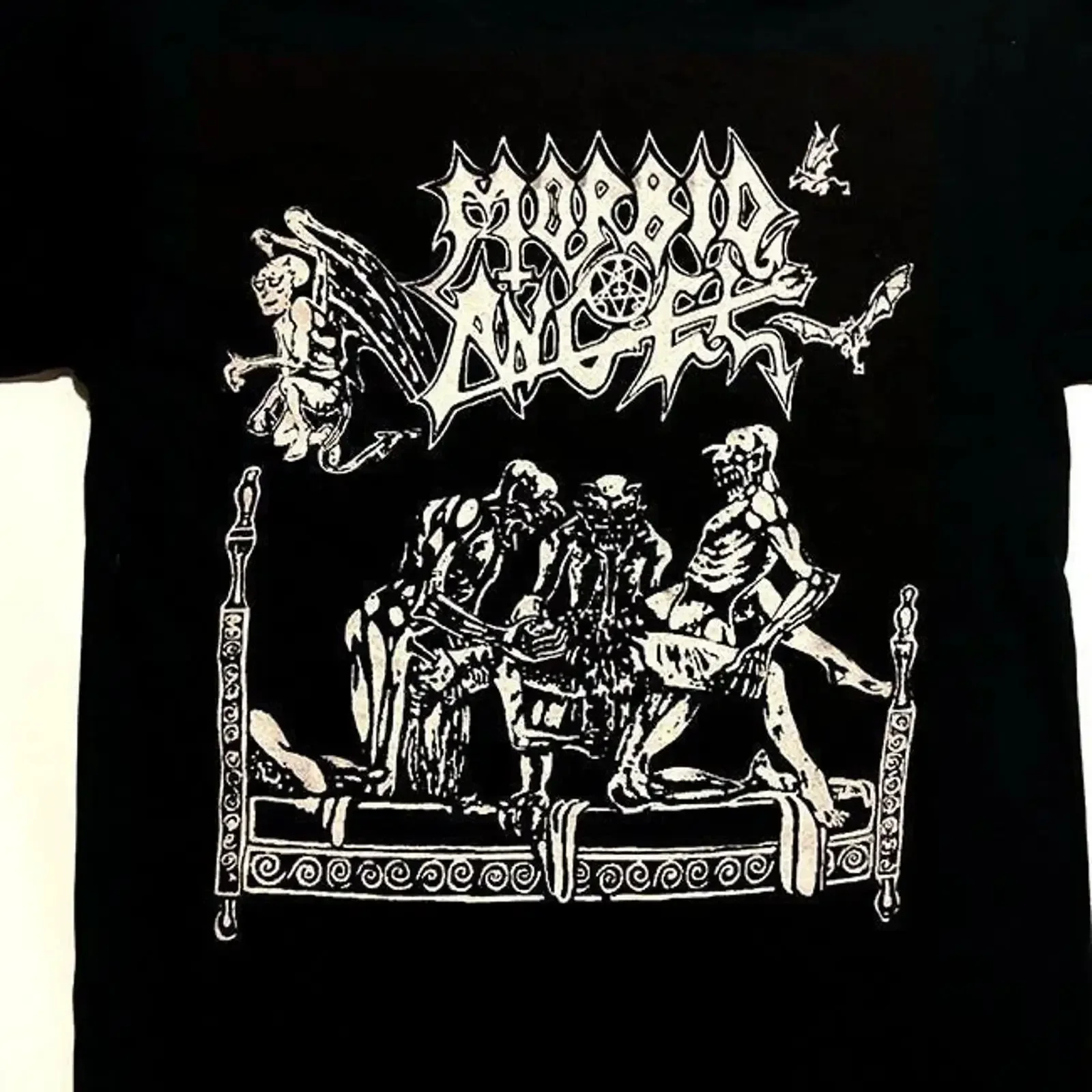 MORBID ANGEL Abominations of Desolation Black Size S to 5XL T Shirt VC1055 vintage Washed designer clothes Breathable Stretched