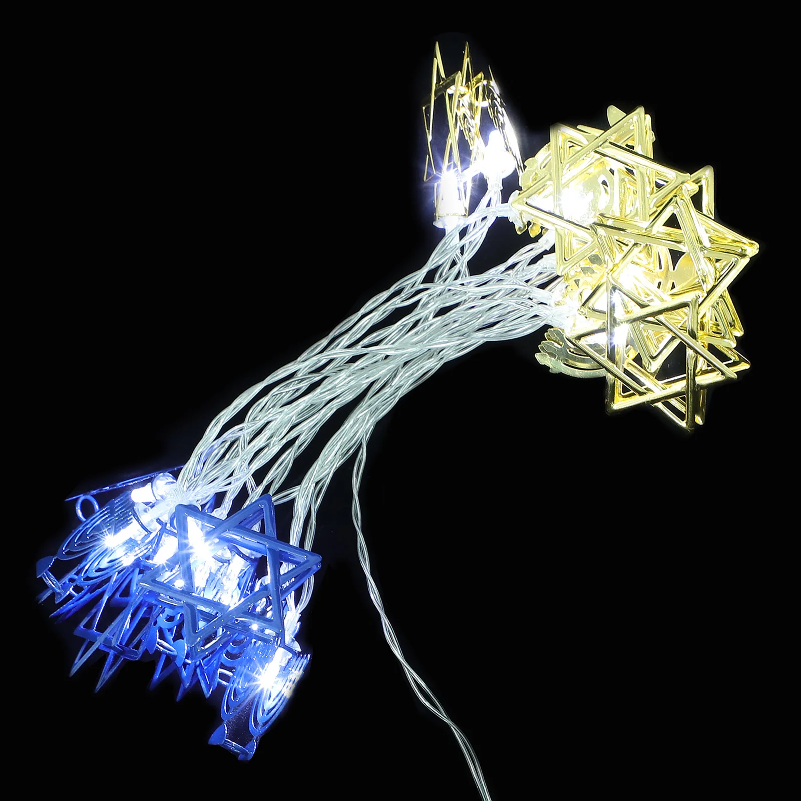

Hanukkah String Lights Menorah Design Led Fairy Lights For Home Party Decor Outdoor Window Festival Decoration Blue