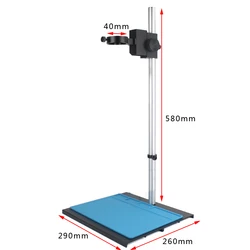 Adjustable bracket lifting platform Focusing Holder Table Stand 40mm 50mm HDMI USB Video Microscope Camera