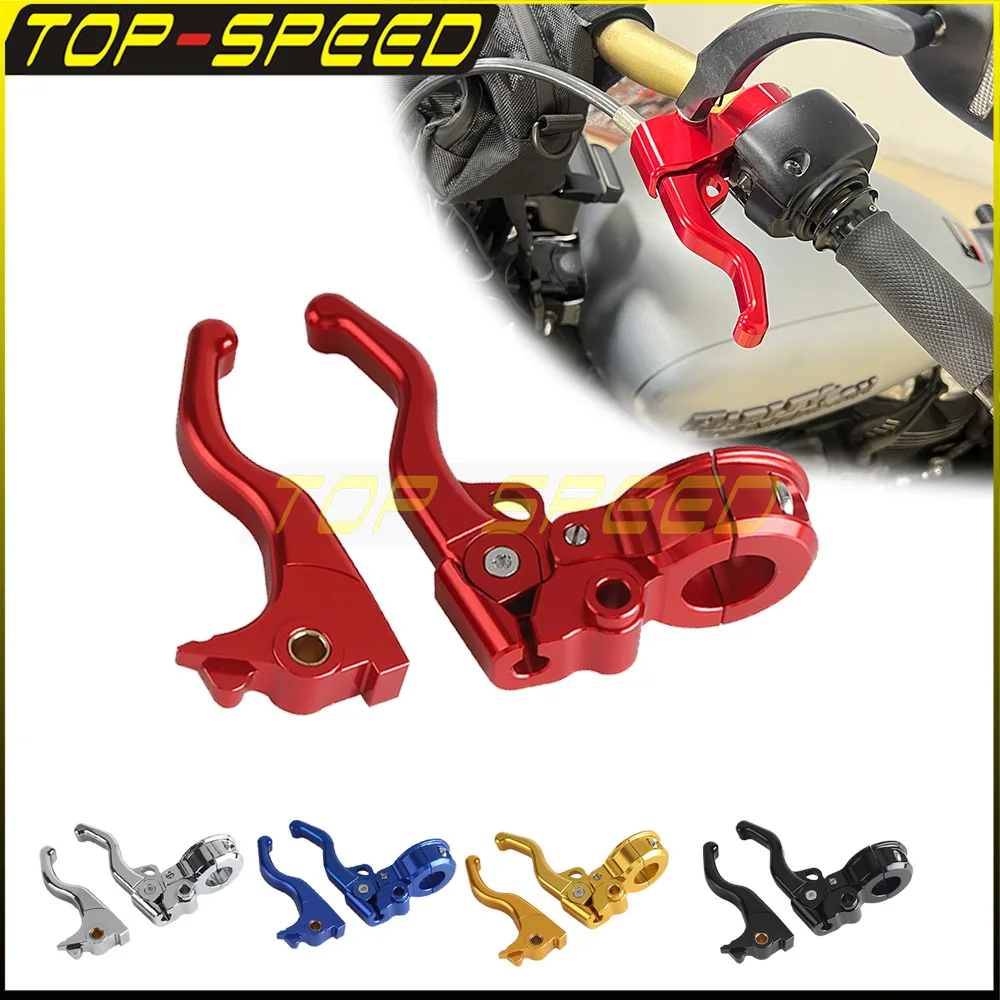 Aluminum 2-3 Finger Motorcycle Handle Control Lever Easier Pull Clutch Lever Brake Lever For Harley Sportster 1200 2014 15-2022