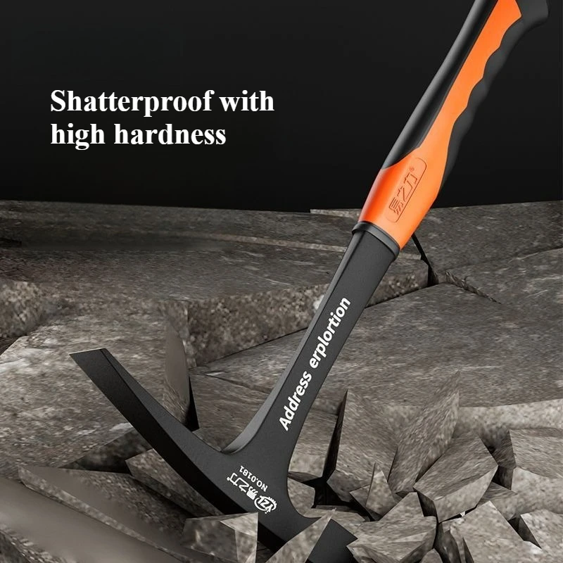 Geological Mineral Exploration Hammer Integrated Lightweight Hammers Household Portable Hammer Multifunctional Escape Hammers