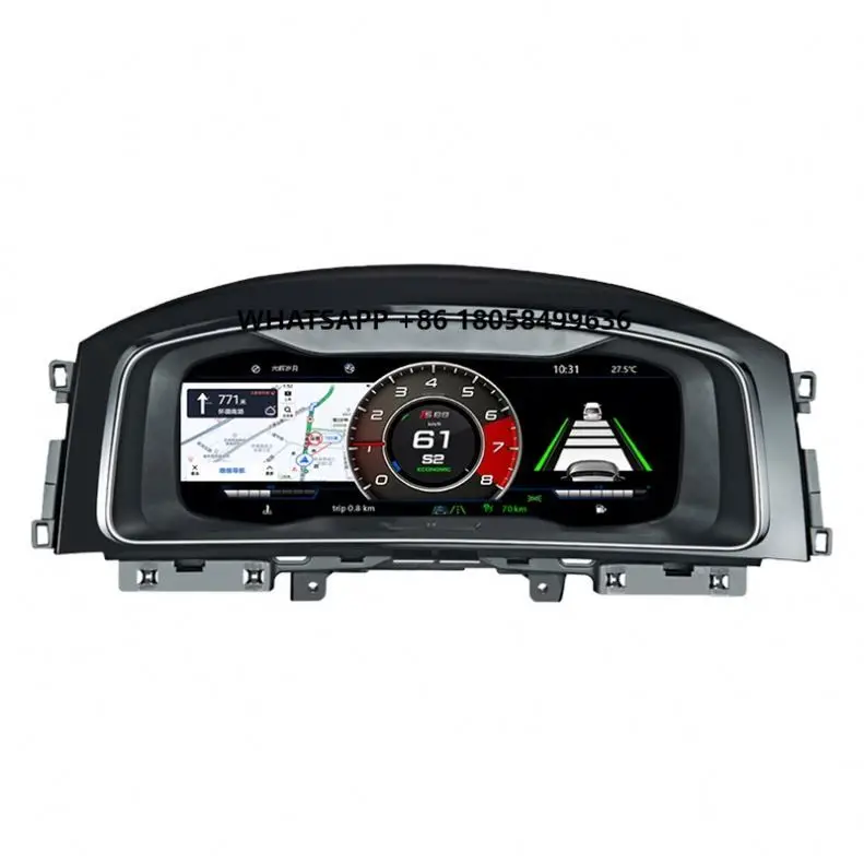 

Car Speedometer 12.3 Inch Linux System Dashboard for Volkswagn VW Golf 7 Sportsvan 2014-2020 Car LCD Instrument