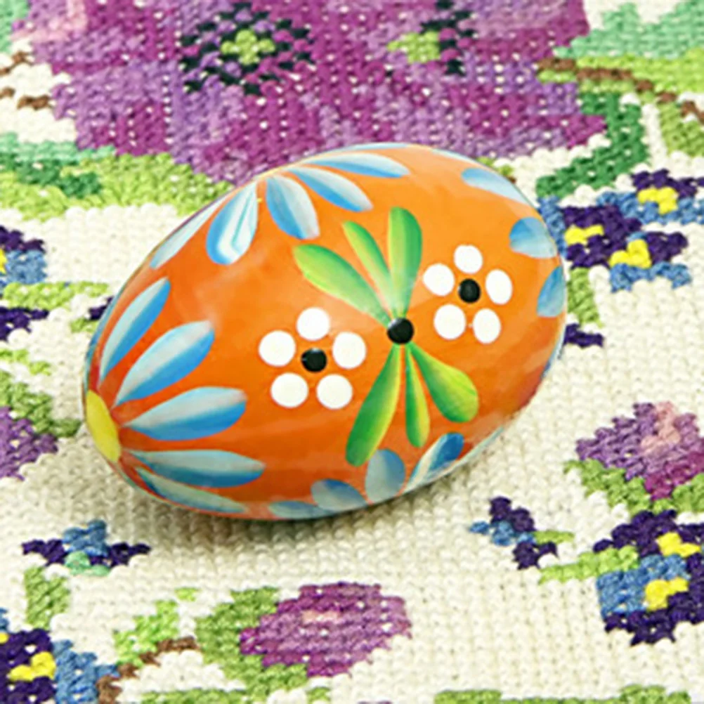 

6pcs Wooden Eggs Diy Painting Easter Kids Educational Parent-Child Pretend Scene Props Montessori Learning Tools