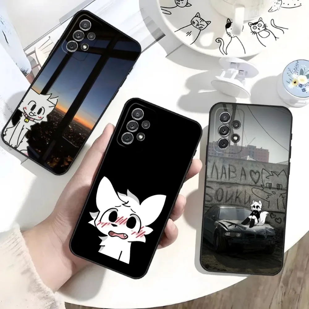 

Cute B-Boykisser Phone Case For Samsung S25,S24,S21,S22,S23,S30,Ultra,S20,Plus,Fe,Lite,Note,10 Black Soft Shell