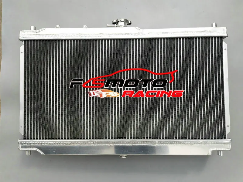 Radiatore da corsa in alluminio per Mazda MX5 MX-5 Miata NB MT motore 1.6/1.8L L4 1998-2005 99 00 01 02 03 04 1999 2000 2001 2002