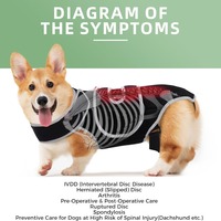 Dog Back Brace Support Vest for IVDD Pain Relief Spine Injury Recovery Pet Rehabilitation Adjustable Comfortable Harness