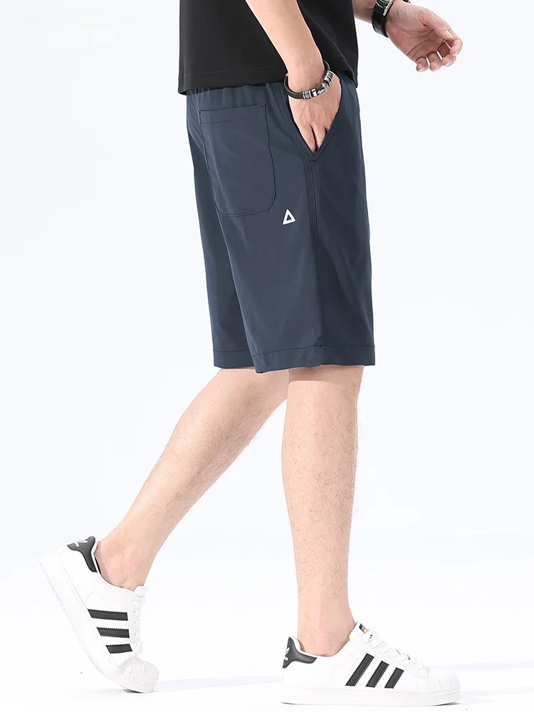 

Fashionable Casual Sporty Men's Shorts Quick Dry Outdoor Five-Quarter Length Polyester Fiber mid Waist Straight Leg Fit