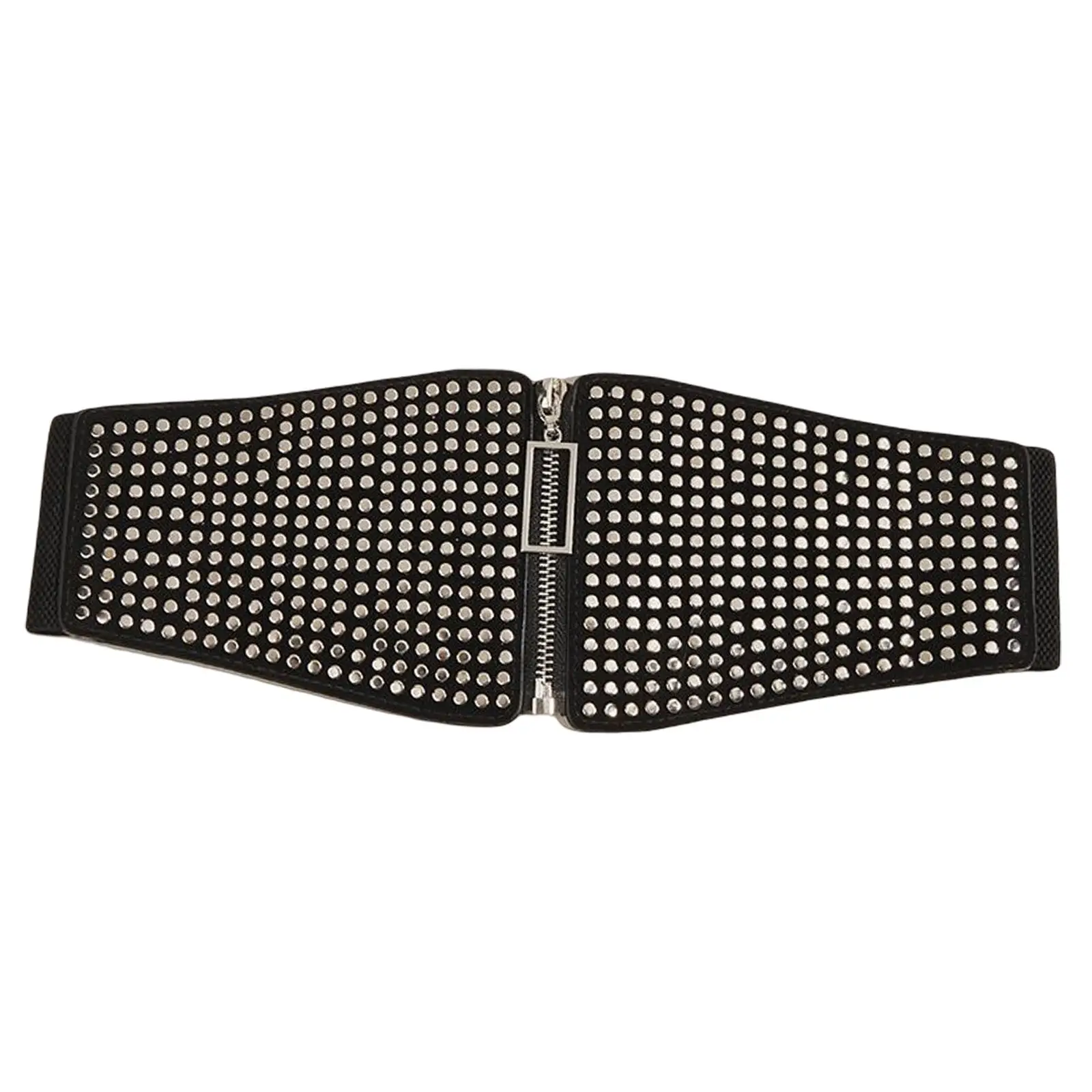 Corset Belt Leather Rivets Stretchy  Belts Women Studded Waist Belt