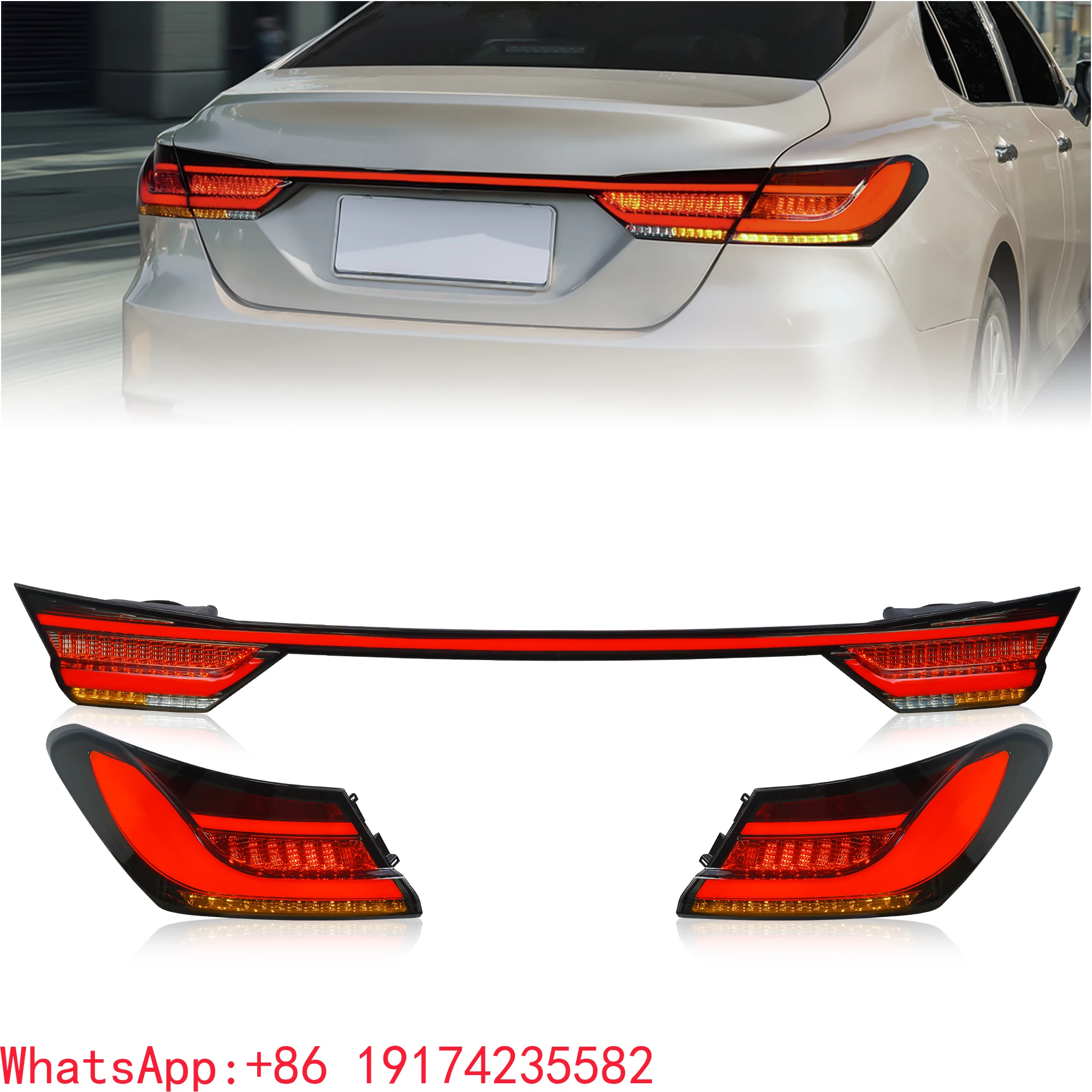 

New Production New Mould For 2018-2022 Camry Tail Lamp With Trunk Garnish Car Light Accessories