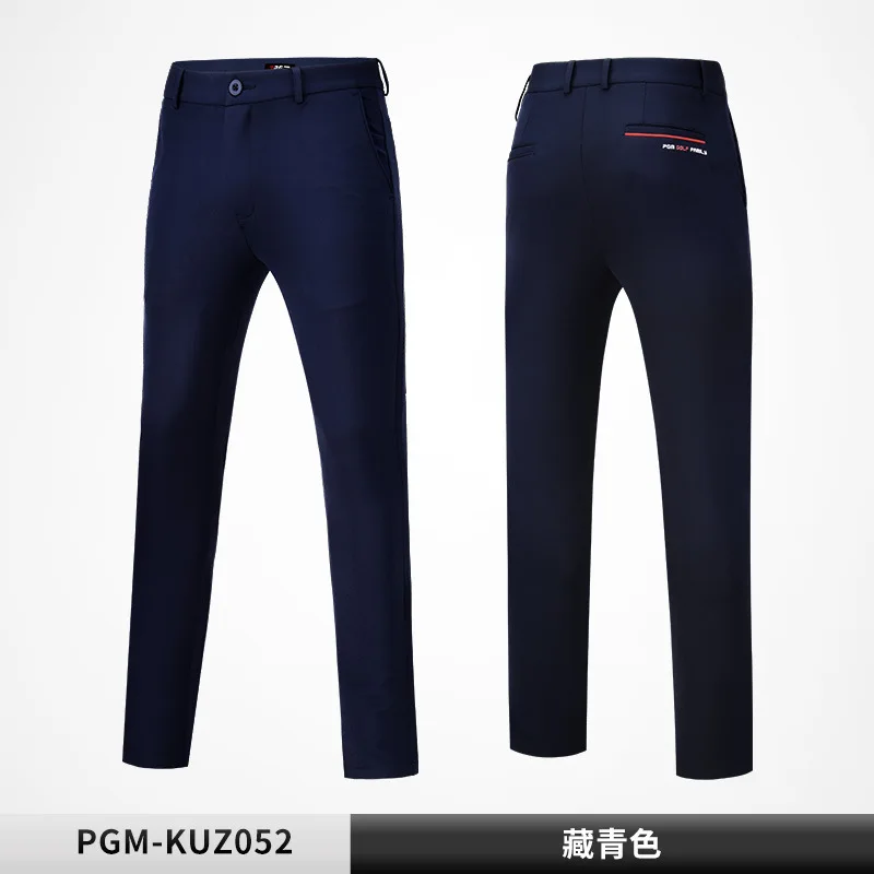 PGM Golf Tennis Men's Long Slim Trousers Spring Autumn High Elastic Sports Wear-resistant Shorts Comfortable Soft Dry KUZ052