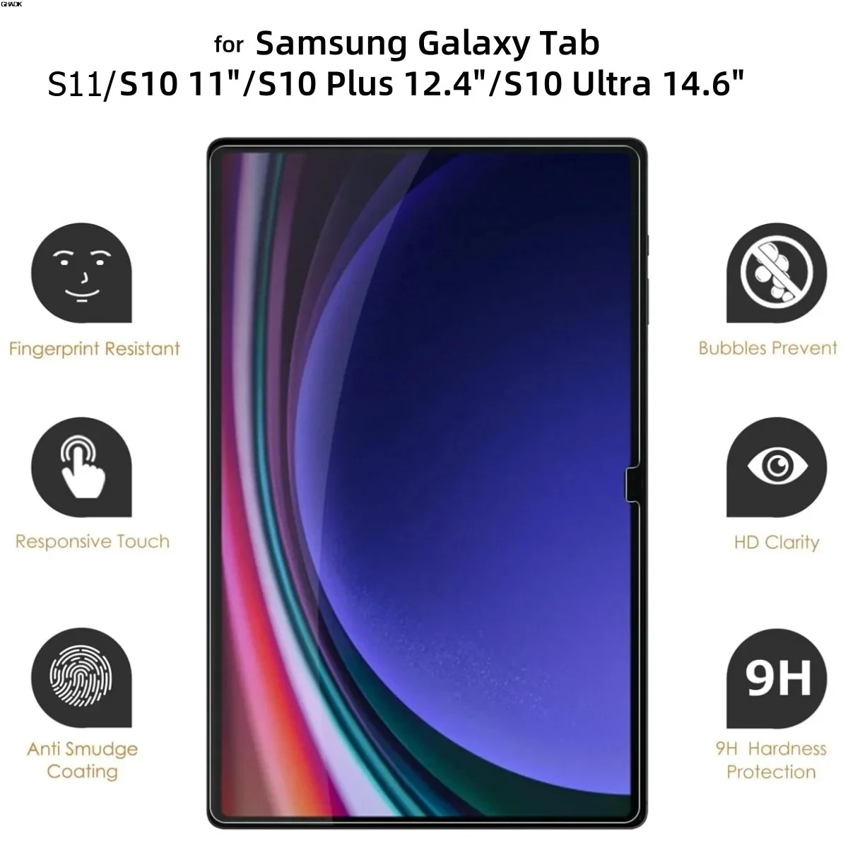 3 Pack Screen Protector for Samsung Galaxy Tab S11 S10 Plus Ultra Tempered Glass Film Anti-Scratch for Galaxy Tab S10 FE+ Flims