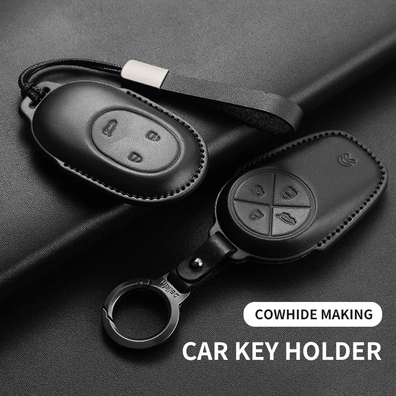 حافظة مفاتيح السيارة الجلدية لهاتف Wei Lai NIO ES6 ES7 ES8 ET5 ET7 ET9 EC6 EC7 ET5T EVE EP9 2018-2025 غطاء حماية سلسلة مفاتيح السيارة