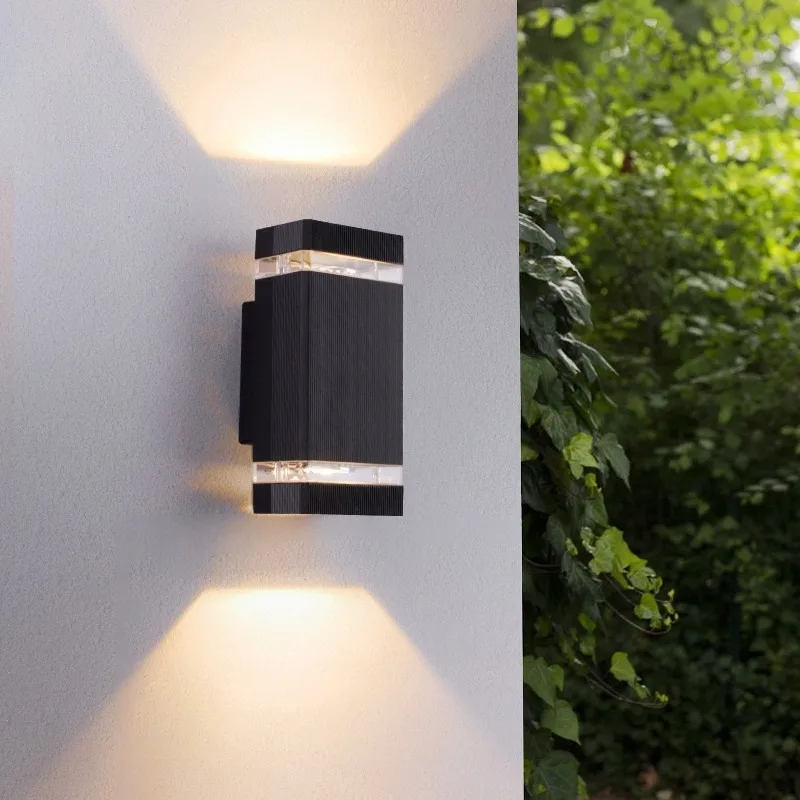 Outdoor Waterproof Up-down Wall Lamps Hallway Balcony Waterproof Simple Courtyard Villa Exterior Wall Spotlight Corridor Sconces