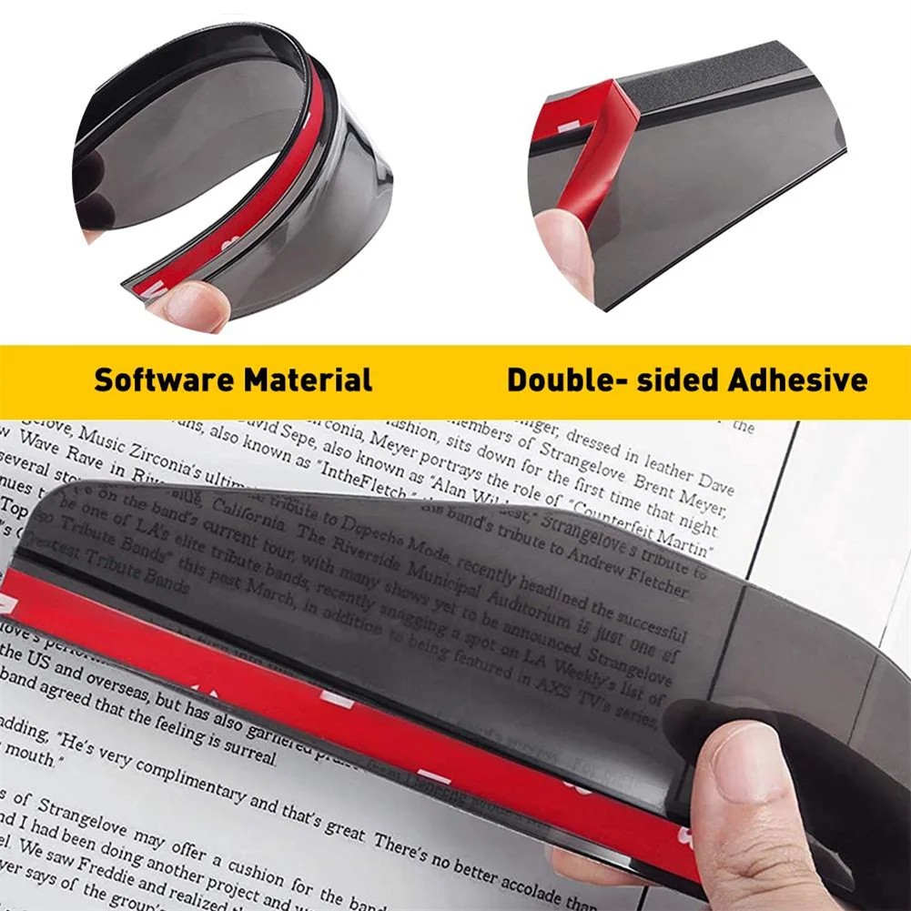 2Pcs Car Rearview Mirror Rain Eyebrow Visor Carbon Fiber Car Rearview Side Snow Sun Visor Rain Cover Car Exterior Accessories