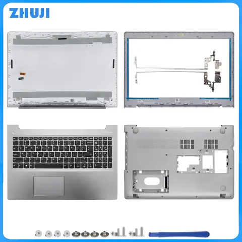 Repalce Cover For ideapad 510-15 510-15ISK 510-15IKB 310-15 310-15ISK 310-15ABR LCD Back Cover/Bezel/keyboard/Bottom Case silver
