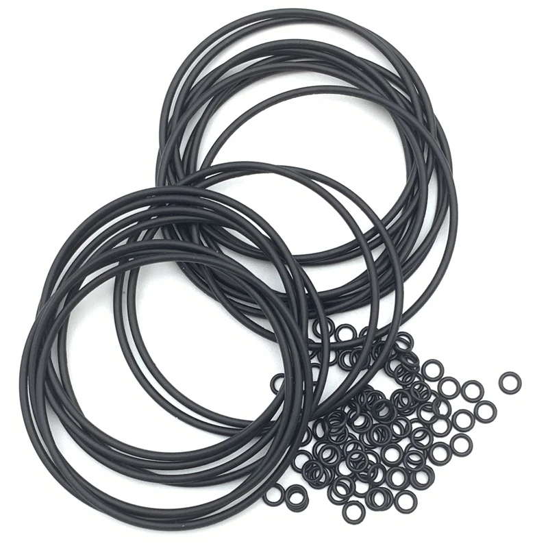 20pcs NBR O Ring Gasket CS 1.2mm OD 5mm ~ 48 mm Car Faucet Nitrile Rubber Round O Type Corrosion Oil Resistant Seal Washer Black