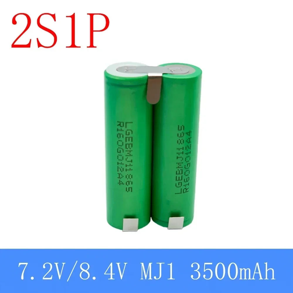 2S1P 1S3P 3S2P 4S2P 5S2P 8.4V 3.7V 10.8V 16.8V 18V MJ1 battery pack 18650 3500mAh battery for 18V screwdriver battery.