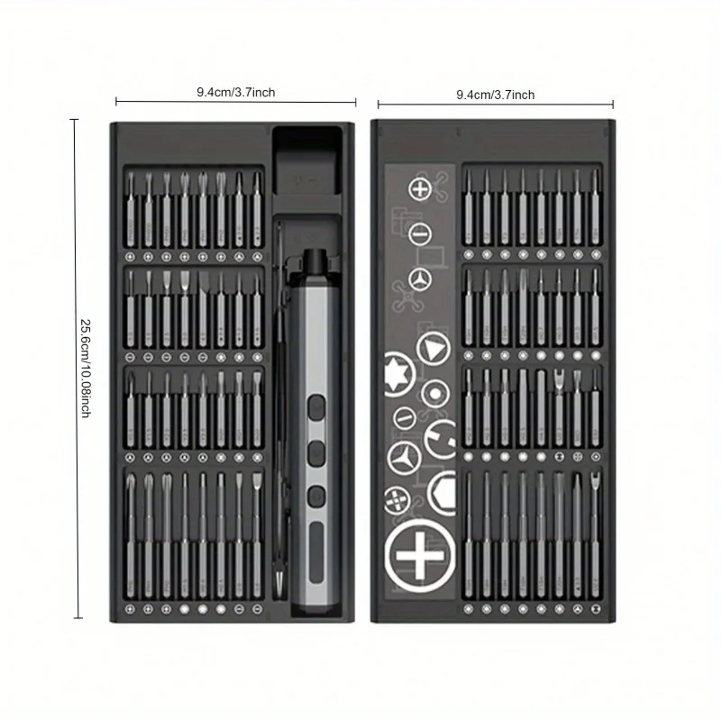 Set di cacciaviti elettrici multifunzione 68 in 1 strumenti di riparazione di precisione punte magnetiche per cacciavite TOrx Phillips per iPhone PC