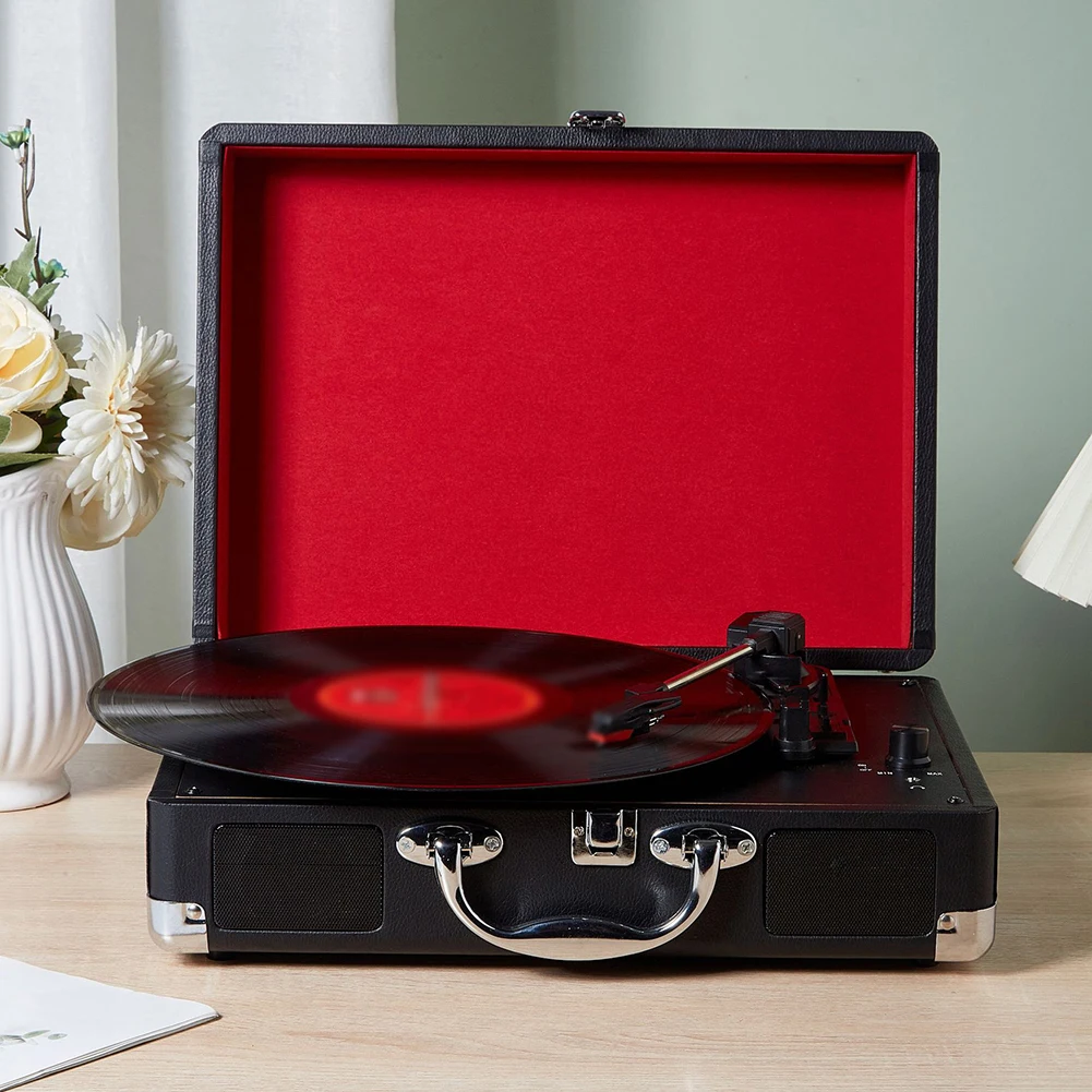 Hot Selling USB Turntable Portable Old-fashioned Turntable Retro Portable Phonograph Vinyl Record Player Replace Parts