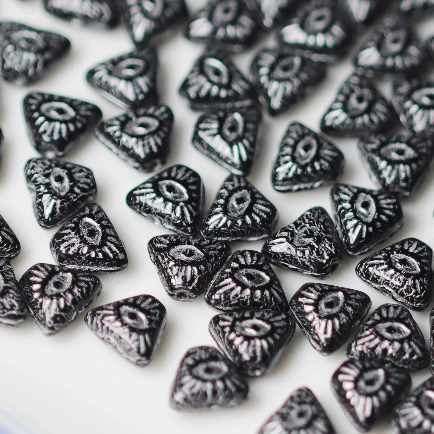 50pcs  8mm  Loose Spacer Beads for Jewelry Making DIY Handmade Bracelets Earrings