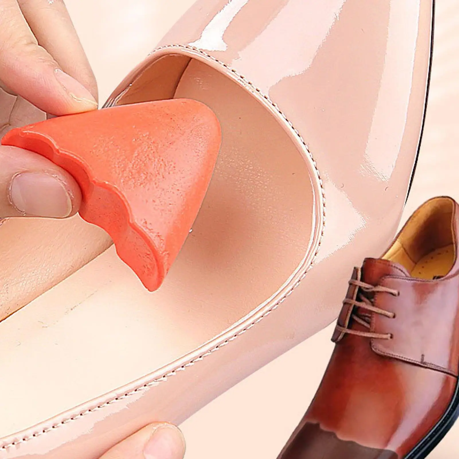 1Pair Toe Plug Insert for Men Women Fill insole Thick Soft Shoes Toe Half Pads Pain Relief Protector Adjustable Size Insoles