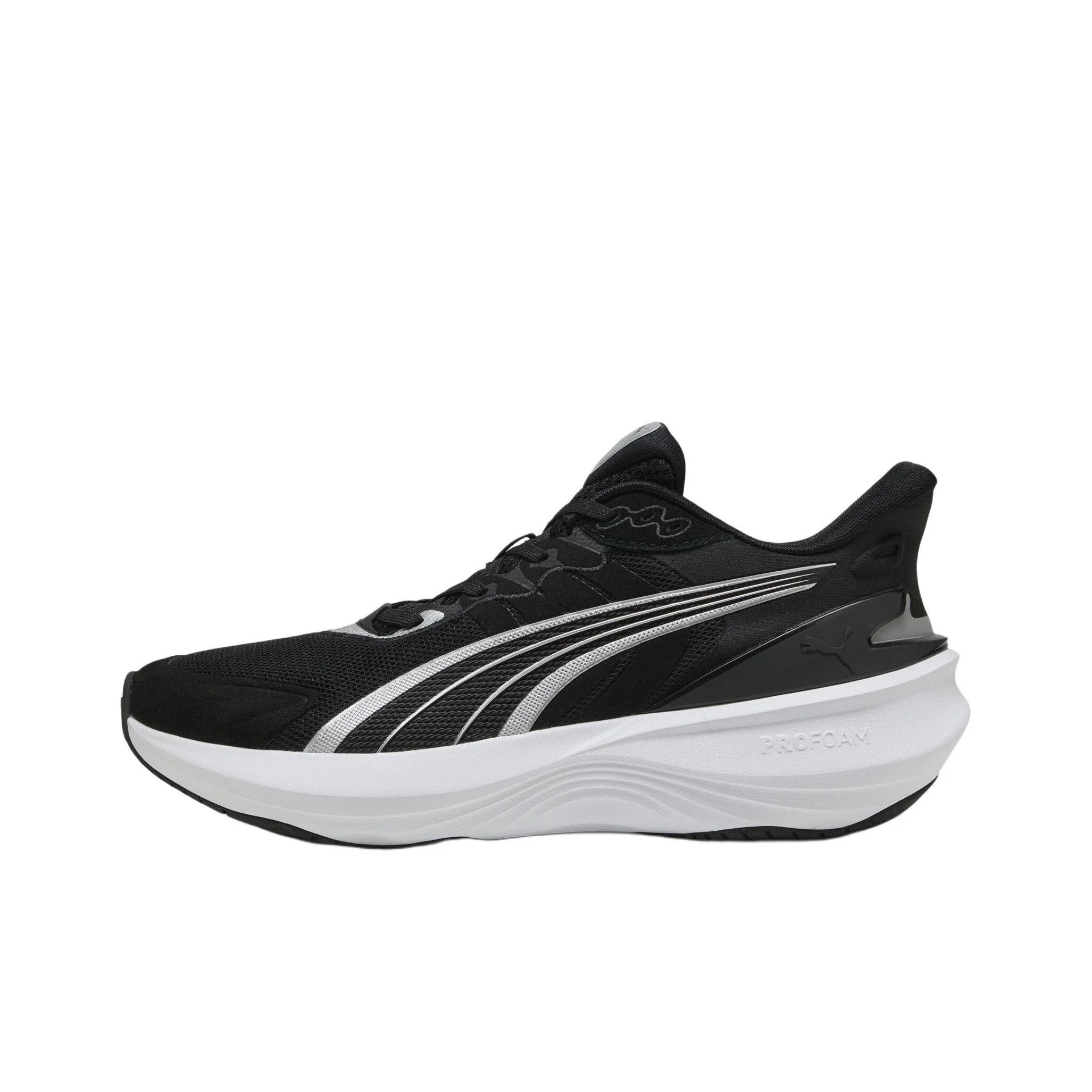 PUMA Pulse Pro Slip Resistant Abrasion Resistant Low top Running Shoes Unisex Black White 310780-12
