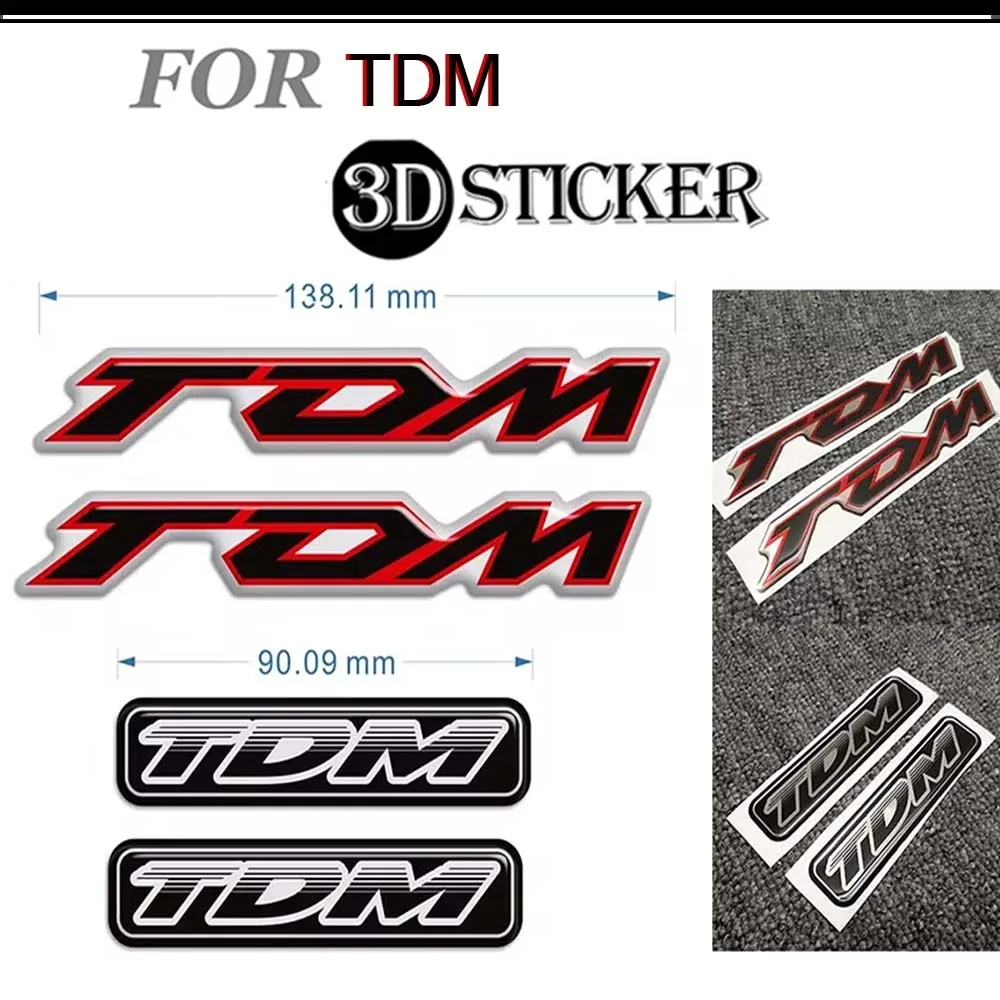 For Yamaha TDM 850 900 Protector Motorcycle Tank Pad Antiscratch Fairing Fuel 3D Stickers  Decal Kit Emblem Badge Protection