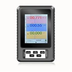 XR2 BR-9A Handheld Electromagnetic Radiation Detector High Precision Electromagnetic Radiation EMF Meter Tester Black