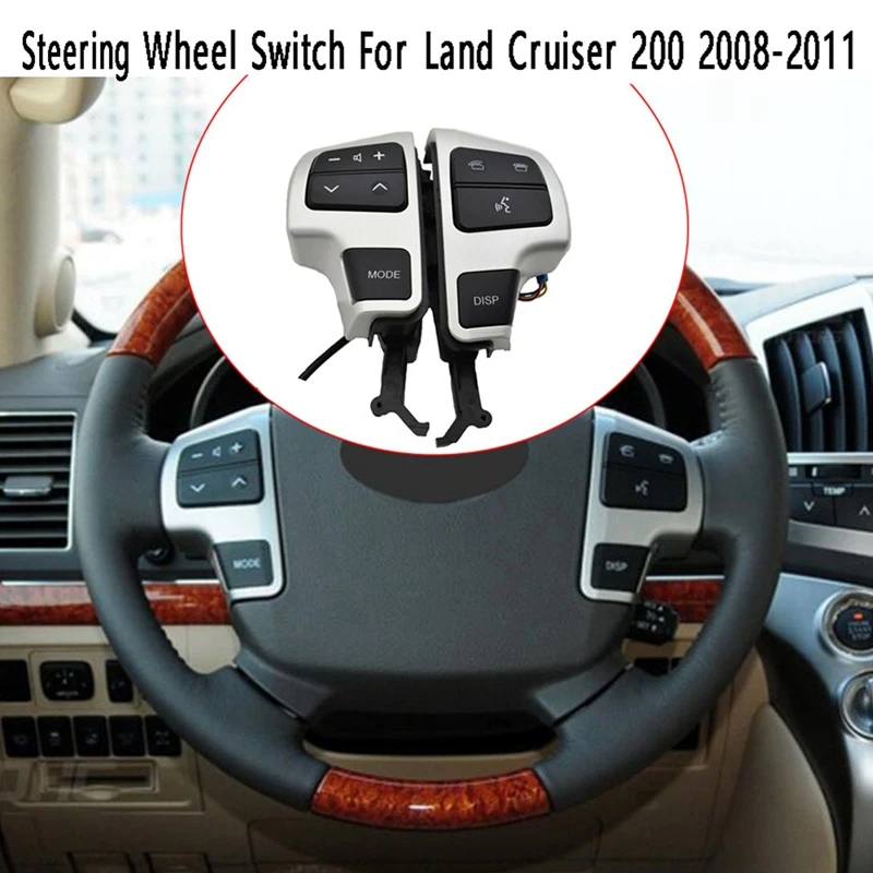 

Steering Wheel Cruise Control Switch Audio Volume Control Button For Toyota LAND CRUISER 200 2008-2011 84250-60050