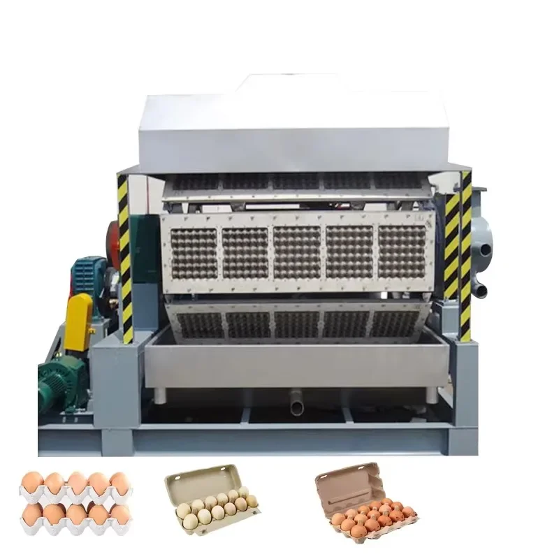 Fully Automatic Egg Tray Production Line Molding Machine Paper Pulp Forming Equipment For Chicken Farm Egg Box MakingHot Sale