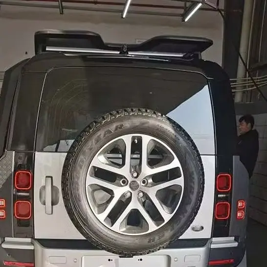 알루미늄 합금 자동차 루프 화물 랙 바스켓 루프 방수 화물 운반 트레일러 히치 랜드로버 디펜더 2020+용 썸네일 4