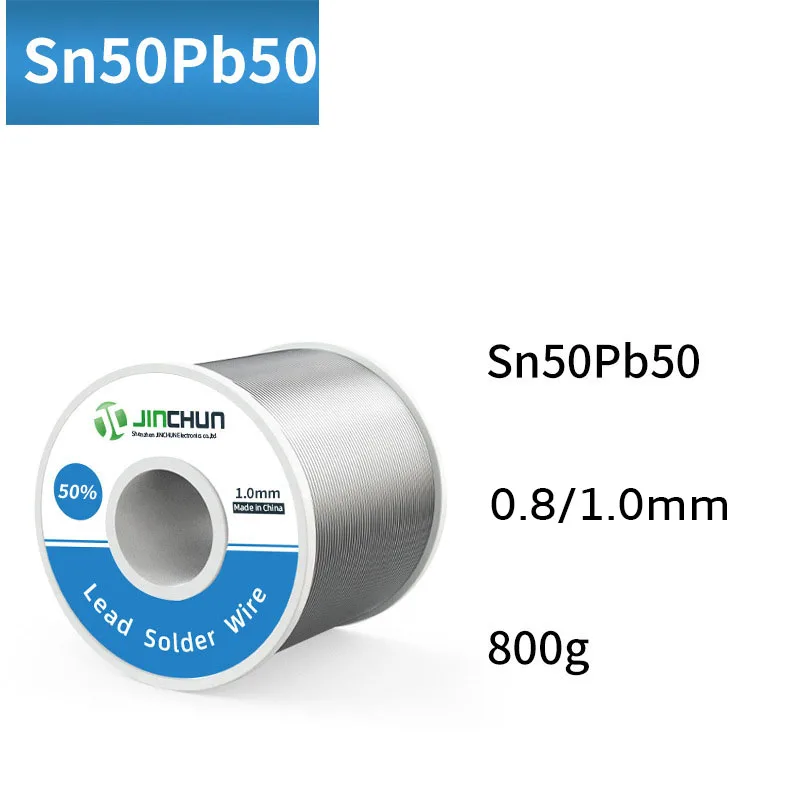 50/50 3.0 มม.ลวดบัดกรี Low Melt 800g1.0mm Flux-Core ดีบุกบัดกรีเหล็ก No-Wash เครื่องเชื่อมความบริสุทธิ์สูง Sn50%Pb50% สําหรับเครื่องมือไฟฟ้า