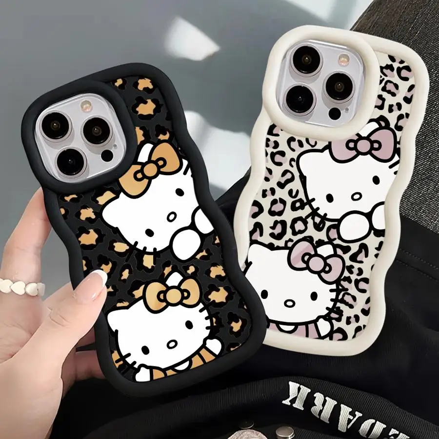 Kitty Leopard Print Phone Case for Redmi Note 8 9Pro 9S 10 11 4G 10S 10Pro 10Lite 11 13Pro4G 5G 11 12 13ProPlus5G 12 13 4G 5G