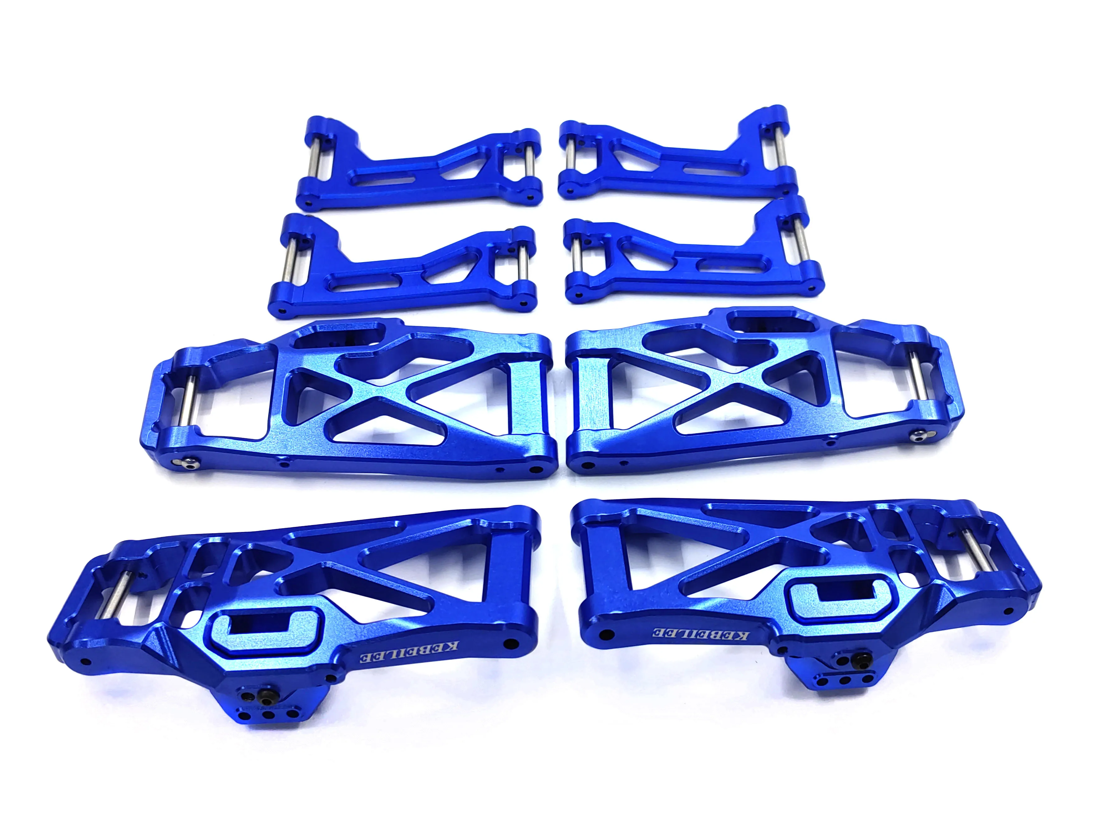 KEBEILEE CNC Alu Front&Rear Upper&Lower Arms kit for TRAXXAS 1/8 MAXX SLASH 8pcs