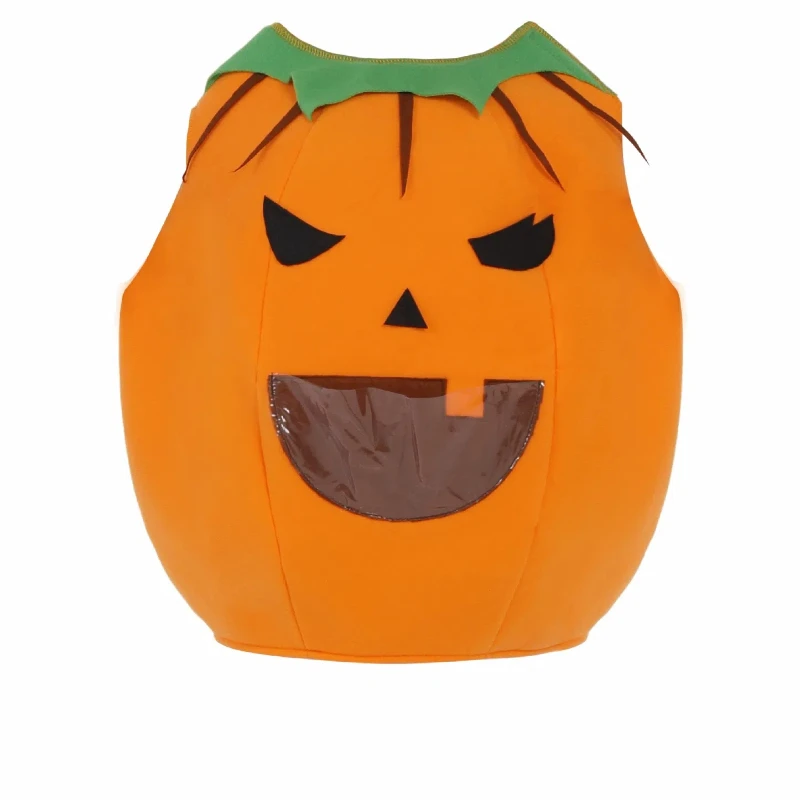 

Baby Girl Halloween Pumpkin Children Costume Cosplay Kids Children Dress Clothing Set Headband Pumpkin Bag Pumpkin Cover