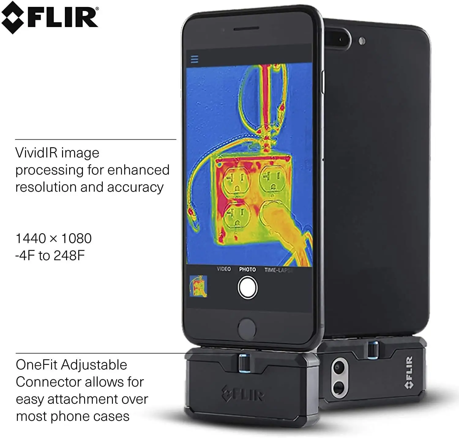 FLIR ONE Pro LT - High resolution Thermal Imaging Camera for Android Smartphones (USB-C). Not compatible with iOS Devices