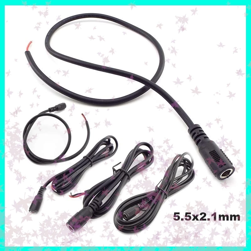 

Кабель питания постоянного тока 5,5*2,1 мм с розеткой, удлинитель «сделай сам», шнур 20 AWG, разъем постоянного тока для медного удлинителя, шнур питания B6